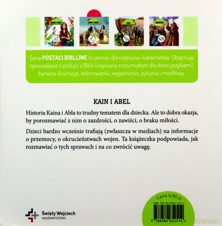 Kain i Abel z Kolorowankami Postaci Biblijne - Maria Jankowska, Piotr Krzyżewski [KSIĄŻKA]
