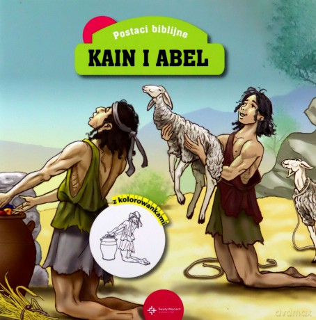 Kain i Abel z Kolorowankami Postaci Biblijne - Maria Jankowska, Piotr Krzyżewski [KSIĄŻKA]