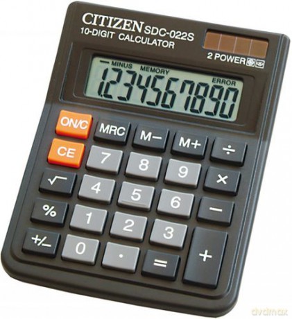 Kalkulator Biurowy Sdc-022s Citizen 10 Cyfrowy