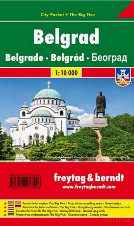 Mapa Belgrad 1:10 000 [KSIĄŻKA]
