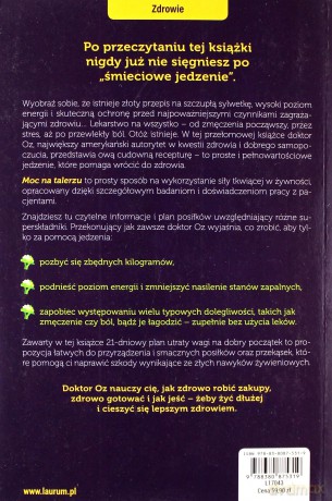 Moc na Talerzu Przestań Jeść Zacznij Się Odżywiać - Mehmet Oz [KSIĄŻKA]