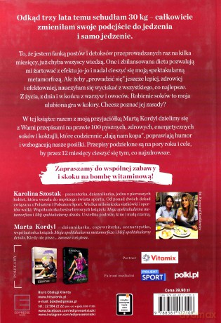 Moje Spektakularne Soki i Koktajle - Karolina Szostak [KSIĄŻKA]