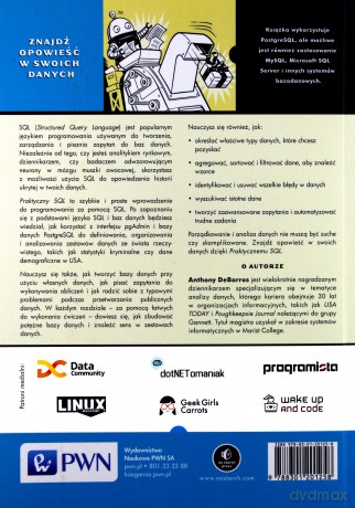 Praktyczny Sql Opowiadanie Historii Poprzez Dane Przewodnik Dla Początkujących - Anthony Debarros [KSIĄŻKA]