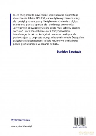 Tablica z Macondo Osiemnaście Prób Wytłumaczenia Po Co i Dlaczego Się Pisze - Stanisław Barańczak [KSIĄŻKA]