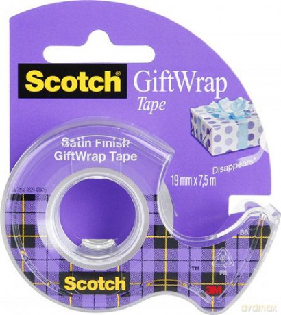 Taśma Klejąca Gift Wrap Do Pakowania Prezentów Scotch