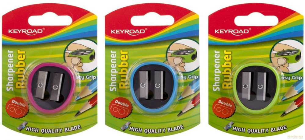 Temperówka Podwójna Keyroad z Gumką