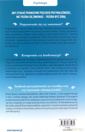Z Odwagą w Nieznane Jak Znaleźć Poczucie Przynależności Bez Utraty Siebie - Brene Brown [KSIĄŻKA]