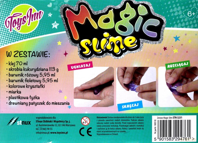 Zestaw Glitter Slime Stnux 3231