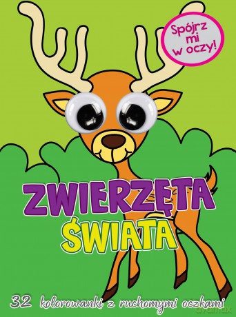 Zwierzęta Świata Kolorowanka z Oczkami [KSIĄŻKA]