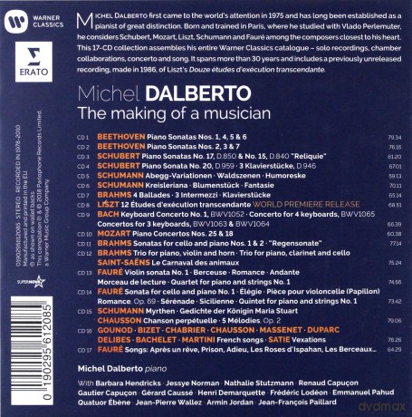 Dalberto: Michel Dalberto The Making Of A Musician: Complete Erato Recordings [17CD]