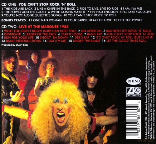 Twisted Sister: You Can't Stop Rock 'N' Roll [2CD]