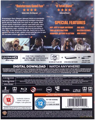 Rampage (Rampage: Dzika furia) [Blu-Ray 4K]+[Blu-Ray]
