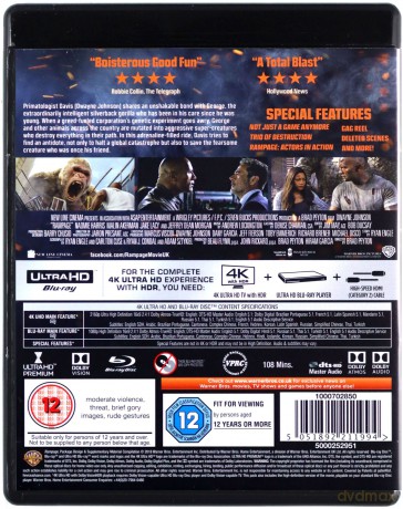 Rampage (Rampage: Dzika furia) [Blu-Ray 4K]+[Blu-Ray]