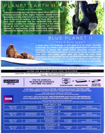 Planet Earth II & Blue Planet II (Planeta Ziemia II / Blękitna Planeta II) (BBC) (Planeta Ziemia II / Blue Planet II) [5xBlu-Ray 4K]+[5xBlu-Ray]