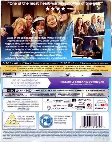Wonder (Cudowny chłopak) [Blu-Ray 4K]+[Blu-Ray]