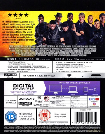 The Expendables 3 (Niezniszczalni 3) [Blu-Ray 4K]+[Blu-Ray]