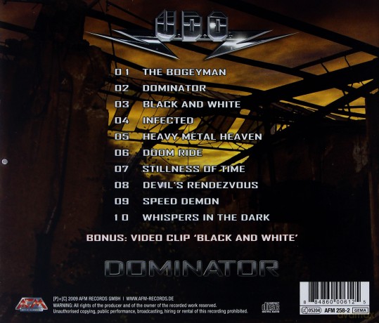 U.D.O.: Dominator [CD]