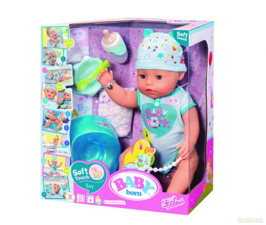 Baby Born, Soft Touch, lalka interaktywna, 43 cm Chłopiec Bobas