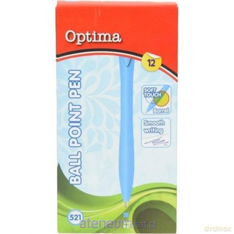 Długopis Soft Touch błękitny (12 szt)