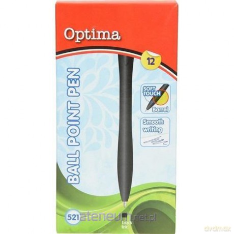 Długopis Soft Touch czarny (12 szt)
