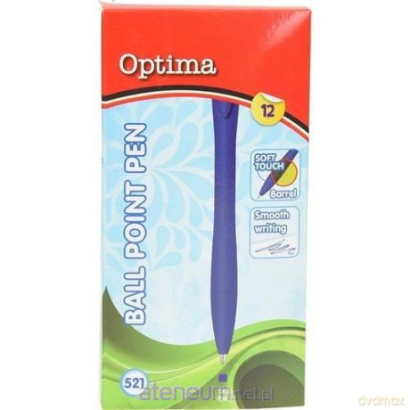 Długopis Soft Touch niebieski (12 szt)