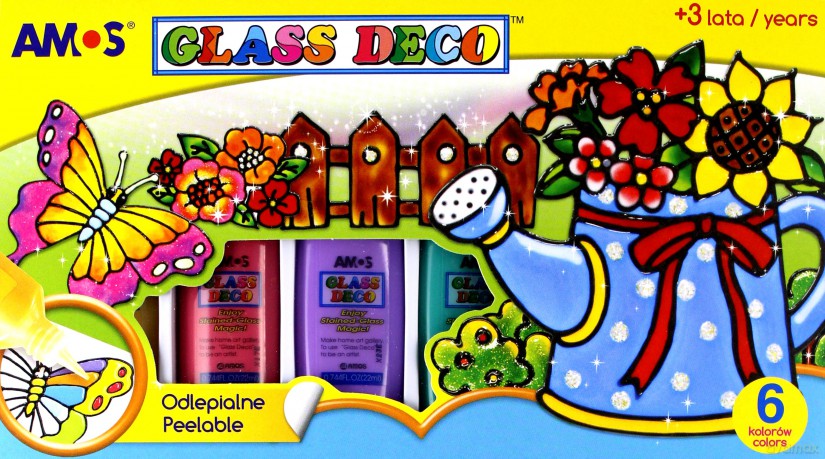 Farby witrażowe Glass Deco 6 kolorów