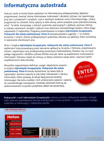 Informatyka Europejczyka Szkoła podstawowa 8 podręcznik - Jolanta Pańczyk [KSIĄŻKA]