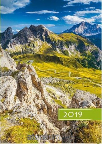 Kalendarz 2019 B6 Kolorowy góry [KALENDARZ]