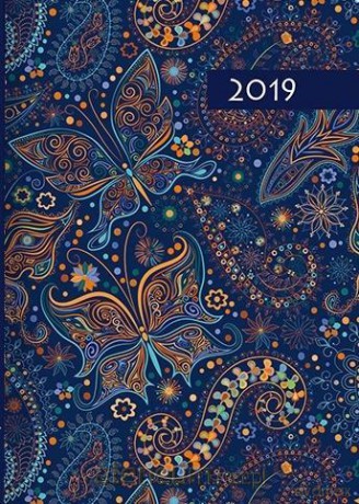 Kalendarz 2019 B7 Kolorowy motyle [KALENDARZ]