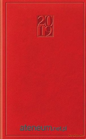Terminarz 2019 Print tygodniowy - czerwony [KALENDARZ]