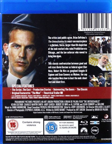 The Untouchables (Nietykalni) [Blu-Ray]