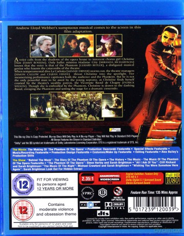 The Phantom of the Opera (Upiór w Operze) [Blu-Ray]