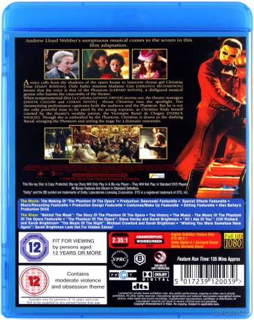 The Phantom of the Opera (Upiór w Operze) [Blu-Ray]