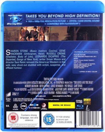 The Quick And The Dead (Szybcy i Martwi) [Blu-Ray]