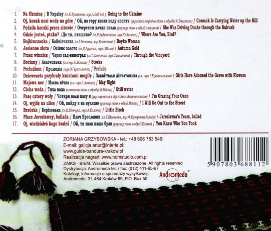 Zoriana Grzybowska: Dumka Ukraińska [CD]