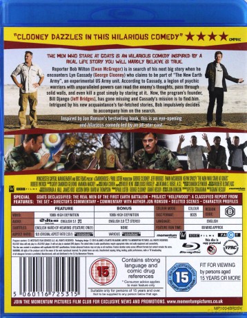 The Men Who Stare At Goats (Człowiek, który gapił się na kozy) [Blu-Ray]