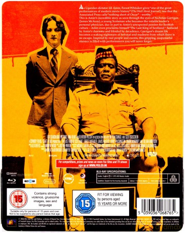 The Last King of Scotland (Ostatni król Szkocji) (steelbook) [Blu-Ray]