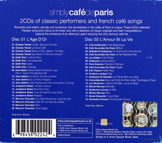 Various Artists: Simply Cafe De Paris [2CD]