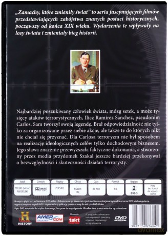 Zamachy które zmieniły świat: Carlos - Szakal - mózg zamachów terrorystycznych na "wielkich" tego świata (slim) [DVD]