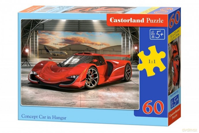 CASTORLAND 60 el. Auto koncepcyjne w hangarze [PUZZLE]