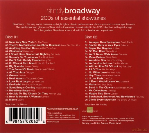 Various Artists: Simply Broadway [2CD]