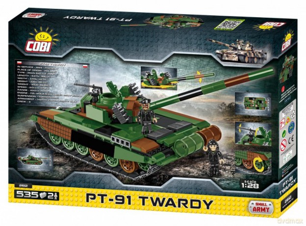 Mała Armia 535 el. PT-91 Twardy- Polski czołg podstawowy [KLOCKI]