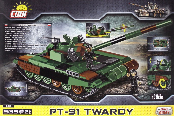 Mała Armia 535 el. PT-91 Twardy- Polski czołg podstawowy [KLOCKI]