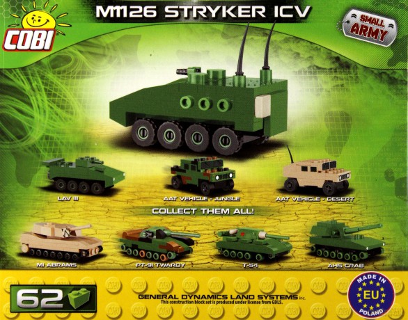 Mała Armia 62 el. M1126 Stryker ICV Nan [KLOCKI]