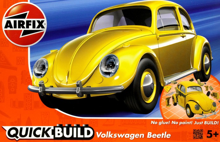 Model plastikowy QUICKBUILD VW Beetle Yellow