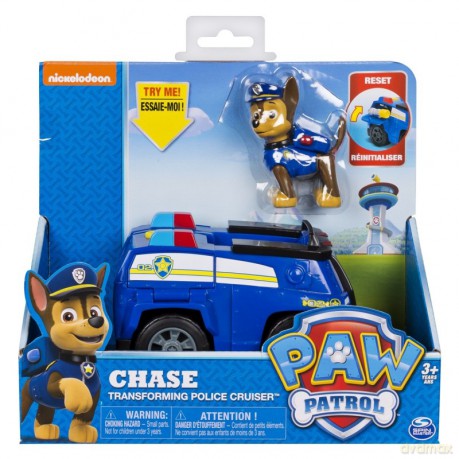 Pojazd z figurką Psi Patrol, Chase [FIGURKA]