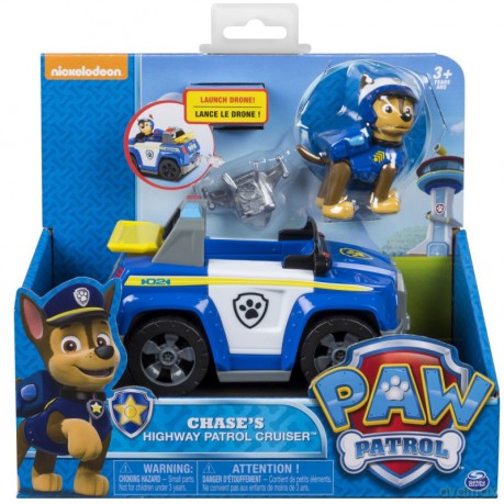 Pojazd z figurką Psi Patrol, Chase [FIGURKA]