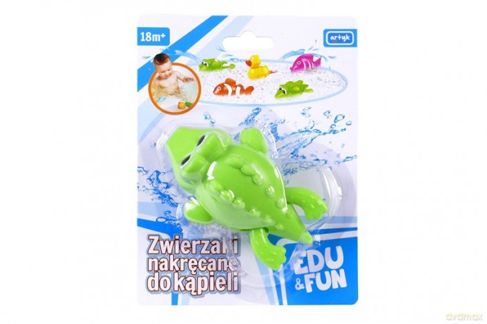 Zwierzaki nakręcane do kąpieli EDU&FUN - Krokodyl
