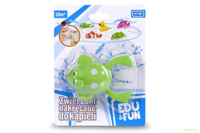 Zwierzaki nakręcane do kąpieli EDU&FUN - Żaba