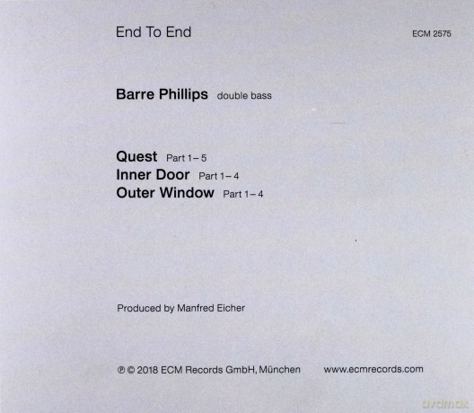 Phillips Barre: End To End [CD]